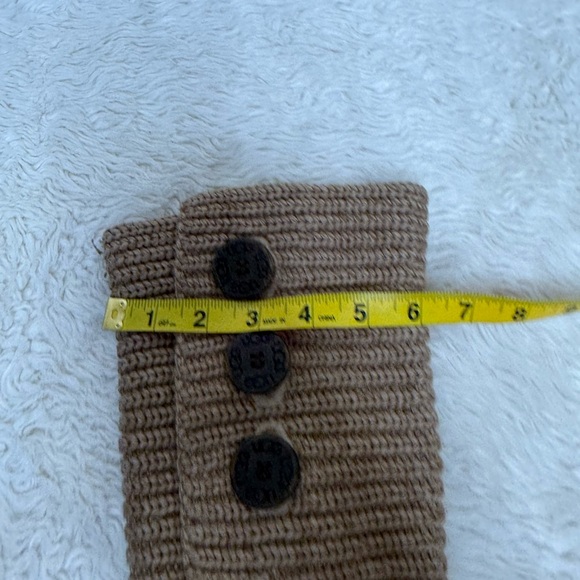 UGG Australia Cardy Knit Boots Tall Brown Button Sweater Boots Women Size 6 - Picture 5 of 13